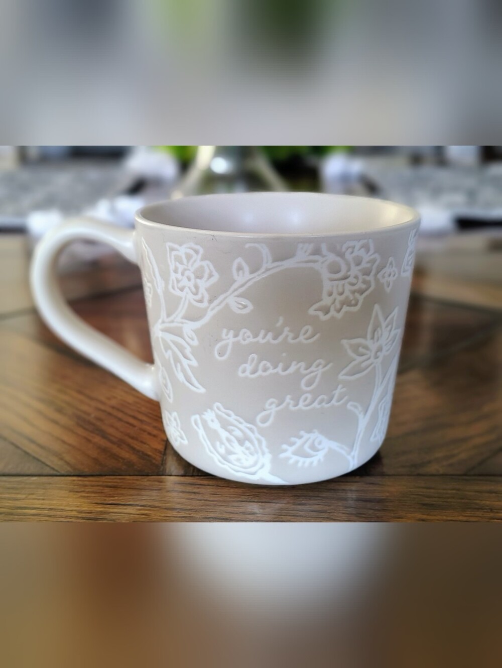YOU’RE DOING GREAT Coffee Mug Stoneware Threshold 15 Oz